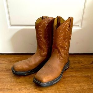 Brand new open box Ariat steel toed work boots